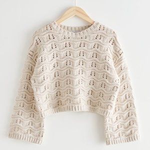 & Other Stories Chunky Wave Knit Sweater